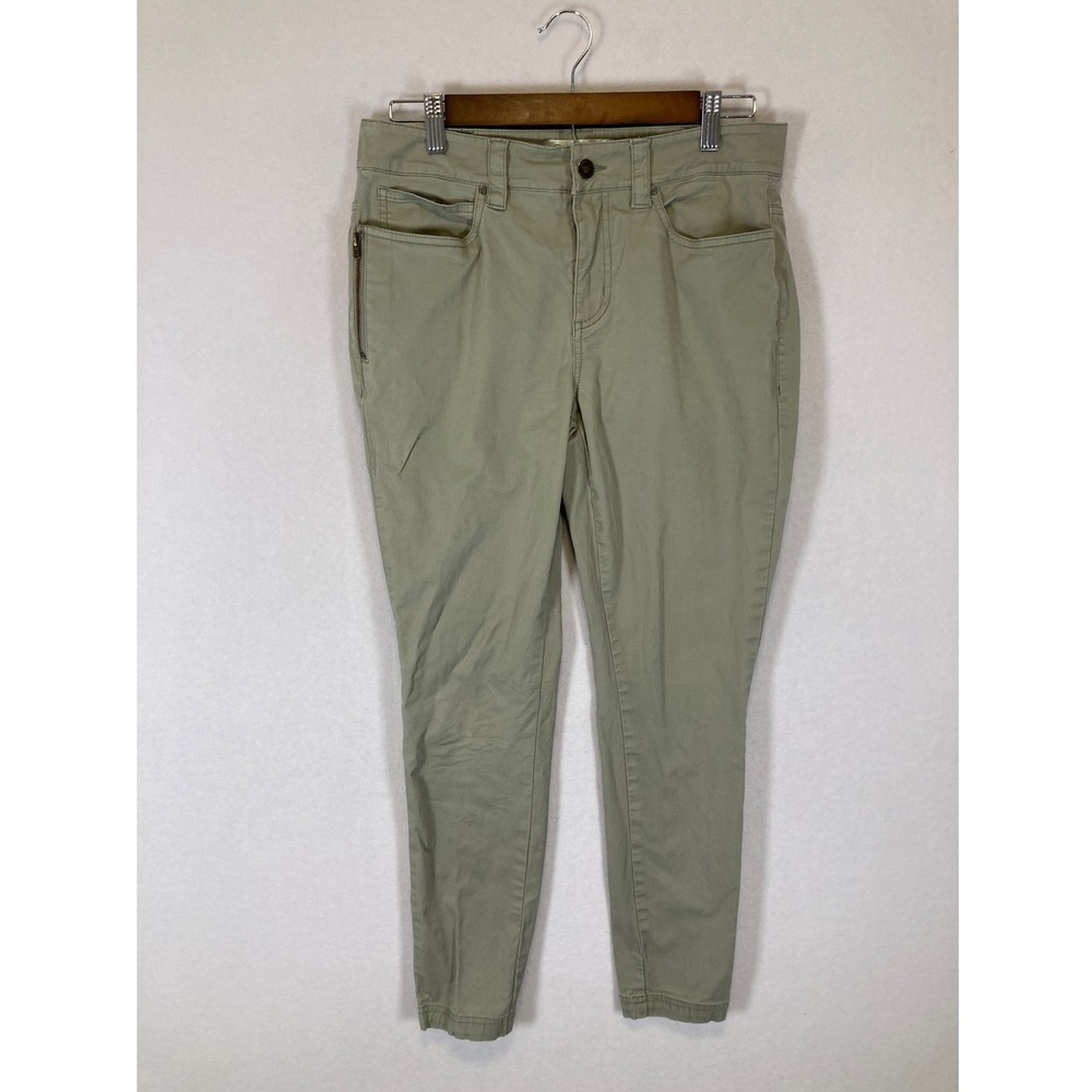 Earthcore Aventura Womens 4 Sage Green Organic Cotton Tencel Slim Utility Pants